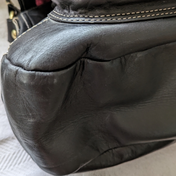 COACH Legacy Black Leather Hobo Ali Handbag - Picture 5 of 10